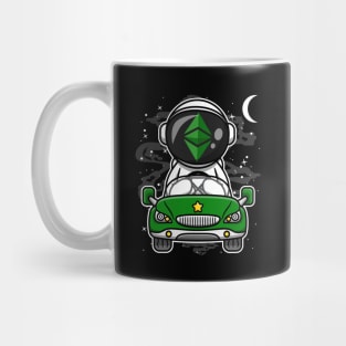 Astronaut Car Ethereum Classic Crypto ETH Coin To The Moon Crypto Token Cryptocurrency Wallet Birthday Gift For Men Women Kids Mug